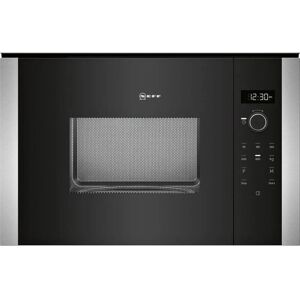 NEFF HLAWD23N0B Black 60cm Built in Solo Microwave - Black / Stainless