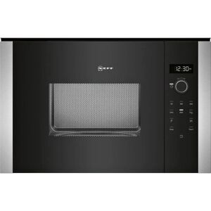 NEFF HLAWD23N0B Black 60cm Built in Solo Microwave - Black / Stainless