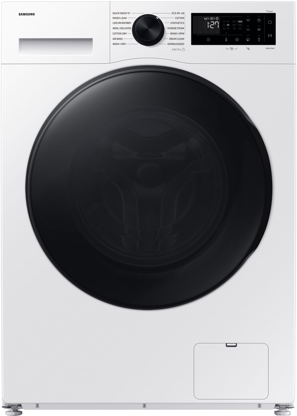 SAMSUNG Series 5 WD90DG5B15BEEU White 9kg/6kg Freestanding Washer Dryer