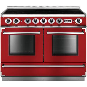 Falcon Continental 1092 FCON1092EIRD/N-EU 110cm Wide Cherry Red Induction Freestanding Range Cooker - Nickel Trim Falcon Continental 1092 FCON1092EIRD/N-EU 110cm Wide Cherry Red Induction Freestanding Range Cooker - Nickel Trim