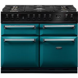 AGA Masterchef Deluxe MDX110DFSAL 110cm Wide Salcombe Blue Dual Fuel Freestanding Range Cooker - Chrome Trim AGA Masterchef Deluxe MDX110DFSAL 110cm Wide Salcombe Blue Dual Fuel Freestanding Range Cooker - Chrome Trim