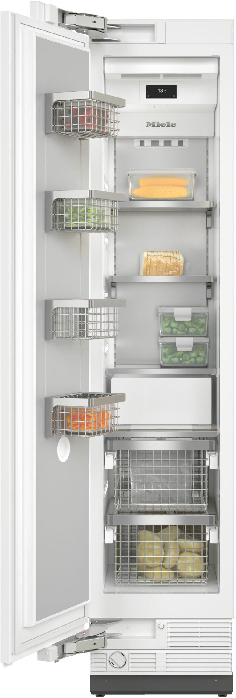 Miele MasterCool F2413Vi Fully Integrated Freezer - Fixed Hinge - Plumbed In Ice Maker
