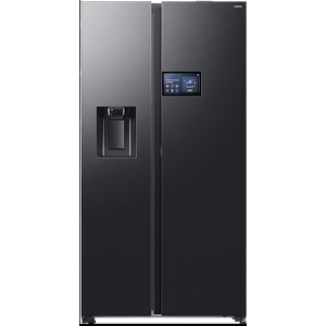 SAMSUNG Series 9 RS90F64EDFEU Black Freestanding Side-By-Side Fridge-Freezer - Plumbed-In Ice & Water SAMSUNG Series 9 RS90F64EDFEU Black Freestanding Side-By-Side Fridge-Freezer - Plumbed-In Ice & Water