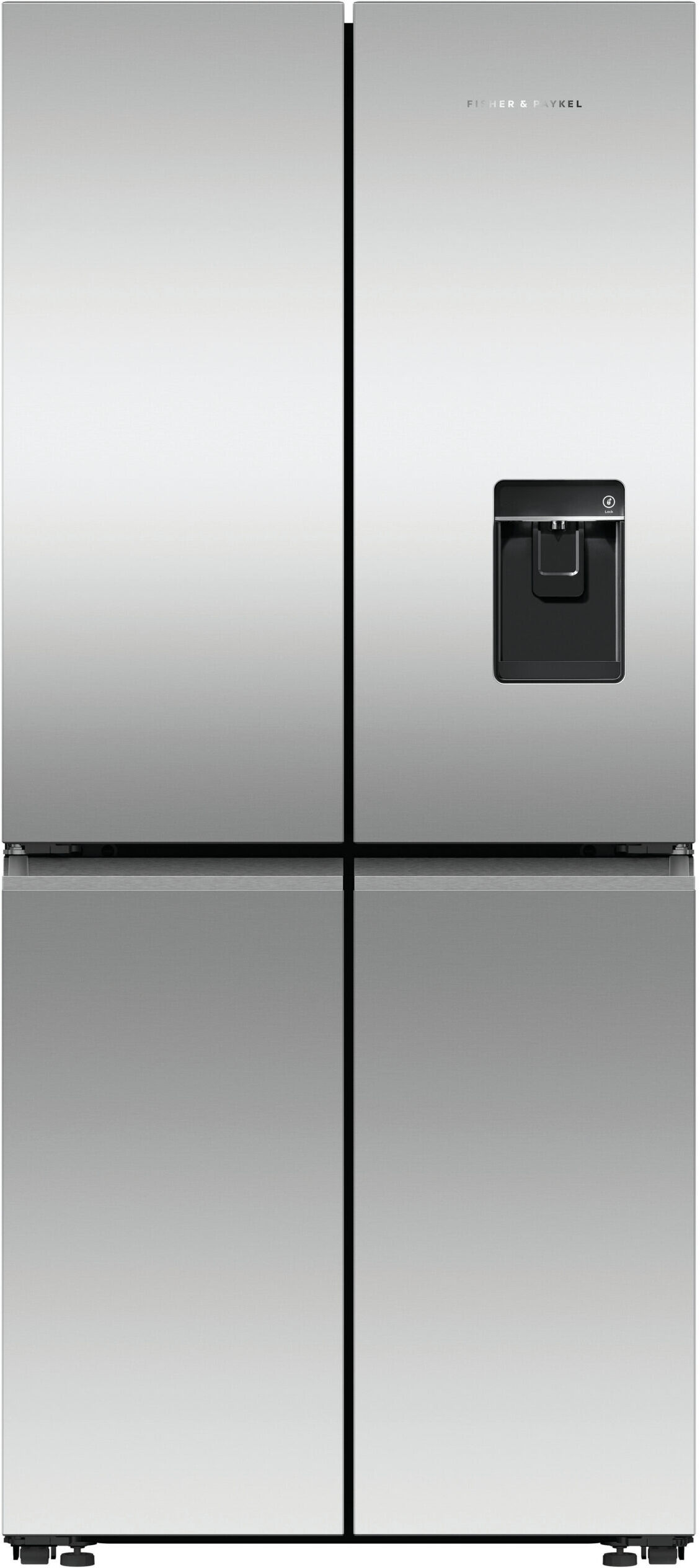 Fisher & Paykel Series 7 RF500QNUX1 Stainless Steel Freestanding American Style Fridge-Freezer - Plumbed-In Ice & Water