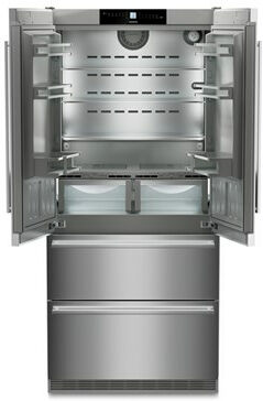 Liebherr Premiumplus CBNste8872 Smart Steel Freestanding French Door 60/40 Fridge-Freezer - Plumbed In Ice Maker