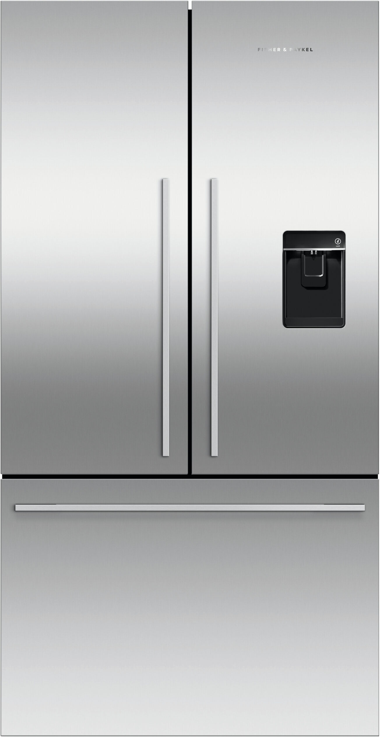 Fisher & Paykel Series 7 RF540ADUX6 Stainless Steel Freestanding French Door Fridge-Freezer - Plumbed-In Ice & Water