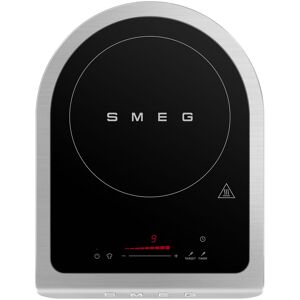 Smeg PIC01BLMUK 30cm Wide Black/Stainless Steel Portable Induction Hob Smeg PIC01BLMUK 30cm Wide Black/Stainless Steel Portable Induction Hob