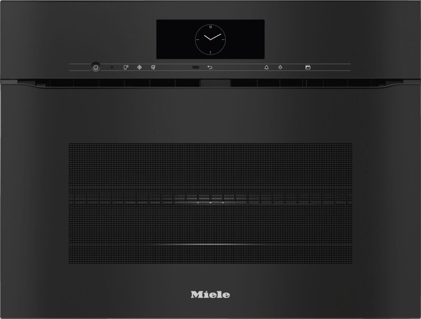 Miele ArtLine H7840BMX-OBBL Obsidian Black Built-In Compact Combination Microwave Oven