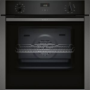 Neff B3ACE4HG0B Slide&Hide Single Oven – Black Glass with Graphite Trim