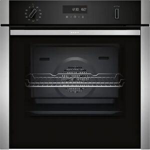 Neff N50 B6ACH7AN7B Black/Stainless Steel Built-In Pyrolytic Single Oven Neff N50 B6ACH7AN7B Black/Stainless Steel Built-In Pyrolytic Single Oven