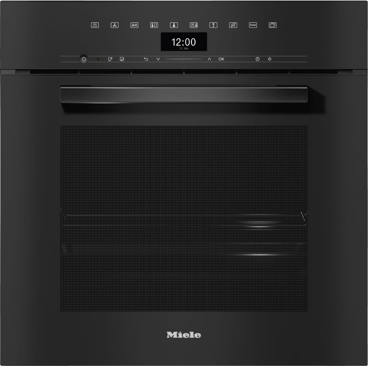 Miele Pureline DGC7460HC-PRO-OBBL Obsidian Black Built-In Steam Combination Oven