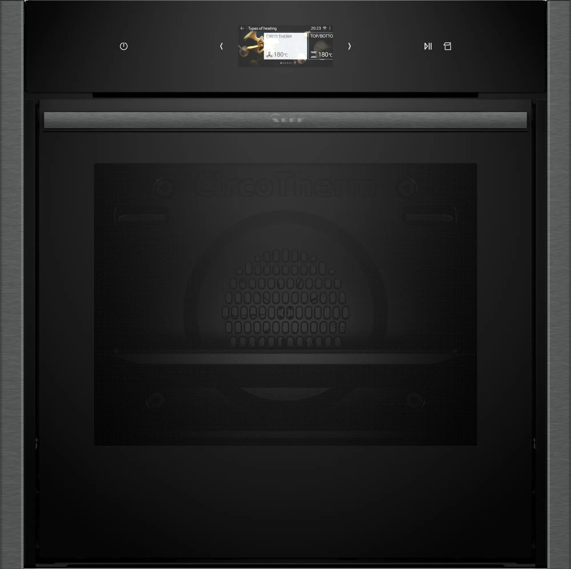 Neff N90 B64FS31G0B Black/Graphite Grey Slide & Hide Built-In Single Oven With Steam Function