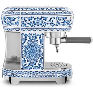 Smeg 50s Style ECF02DGBUK Dolce and Gabbana Blue Mediterraneo Manual Espresso Coffee Machine Smeg 50s Style ECF02DGBUK Dolce and Gabbana Blue Mediterraneo Manual Espresso Coffee Machine