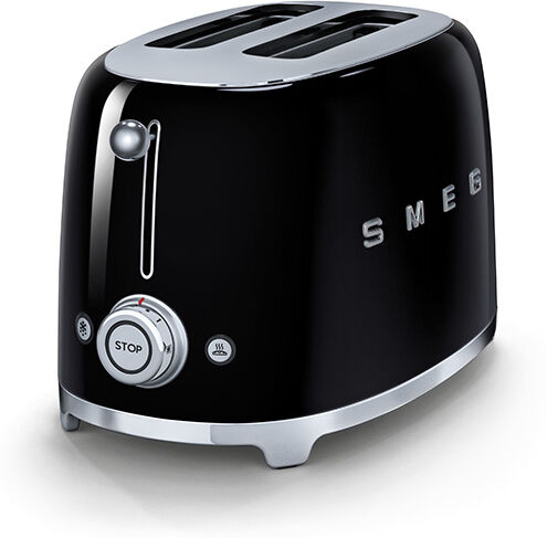 Smeg 50s Style TSF01BLUK Gloss Black 2-Slice Toaster