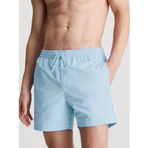 Calvin Klein Mens Pleasant Blue Core Logo Tape Swim Short - Male - Blue