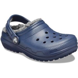 Crocs Kids Navy Charcoal Classic Lined Clog - Male - Navy