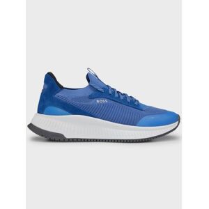 BOSS Mens Open Blue Titanium EVO Trainer - Male - Blue - UK 7 BOSS Mens Open Blue Titanium EVO Trainer - Male - Blue - UK 7