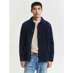 GANT Mens Evening Blue Regular Fit Corduroy Overshirt - Male - Blue - XX-Large GANT Mens Evening Blue Regular Fit Corduroy Overshirt - Male - Blue - XX-Large