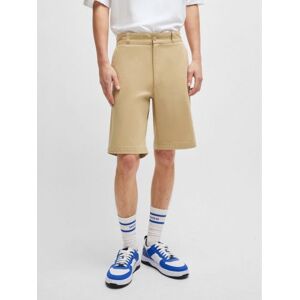 HUGO Mens Medium Beige Dante242 Twill Short - Male - Beige - W34 HUGO Mens Medium Beige Dante242 Twill Short - Male - Beige - W34