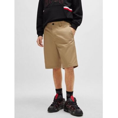 HUGO Mens Medium Beige Darik241 Regular Slim Leg Short - Male - Beige - W30 HUGO Mens Medium Beige Darik241 Regular Slim Leg Short - Male - Beige - W30