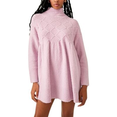 Free People Womens Lavender Jaci Sweater Dress - Female - Purple - X-Small Free People Womens Lavender Jaci Sweater Dress - Female - Purple - X-Small