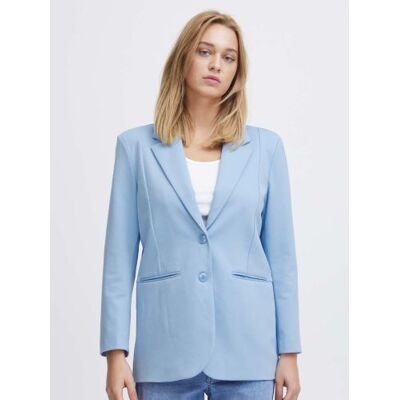 ICHI Womens Della Robbia Blue Kate Oversized Blazer - Female - Blue - X-Small ICHI Womens Della Robbia Blue Kate Oversized Blazer - Female - Blue - X-Small