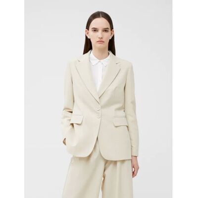 French Connection Womens Oyster Grey Everly Suiting Blazer Jacket - Female - Grey - 8 French Connection Womens Oyster Grey Everly Suiting Blazer Jacket - Female - Grey - 8