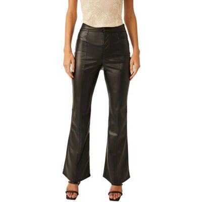 Free People Womens Black Uptown High Rise Vegan Pant - Female - Black - 10 Free People Womens Black Uptown High Rise Vegan Pant - Female - Black - 10