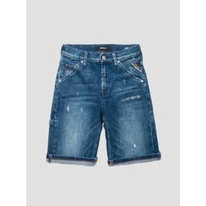 Replay Kids Medium Blue Denim Shorts - Male - Blue - 16Y Replay Kids Medium Blue Denim Shorts - Male - Blue - 16Y