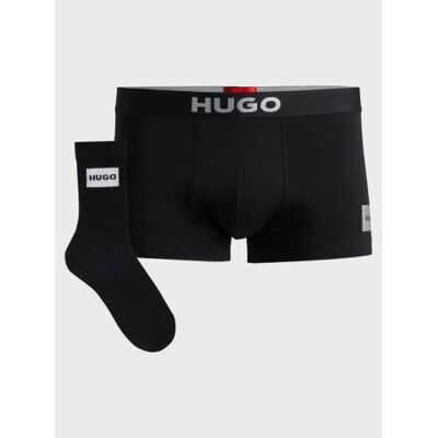 HUGO Mens Black Trunk & Sock Gift Set - Male - Black - XX-Large HUGO Mens Black Trunk & Sock Gift Set - Male - Black - XX-Large