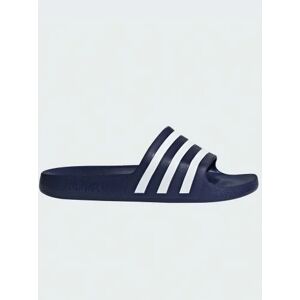 Adidas Mens Dark Blue White Adilette Aqua Slide - Male - Blue