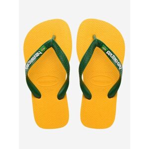 Havaianas Kids Banana Yellow Logo Flip Flop - Unisex - Yellow - BR 23 24 Havaianas Kids Banana Yellow Logo Flip Flop - Unisex - Yellow - BR 23 24
