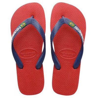 Havaianas Kids Red Logo Flip Flop - Unisex - Red - BR 23 24 Havaianas Kids Red Logo Flip Flop - Unisex - Red - BR 23 24