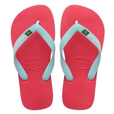 Havaianas Kids Flamingo Logo Flip Flop - Unisex - Pink - BR 27 28 Havaianas Kids Flamingo Logo Flip Flop - Unisex - Pink - BR 27 28