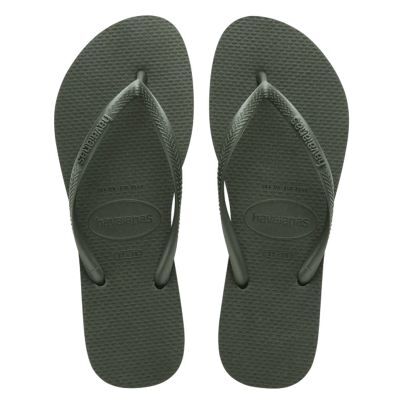 Havaianas Womens Green Olive Slim Slide - Female - Green - BR 37 38 Havaianas Womens Green Olive Slim Slide - Female - Green - BR 37 38