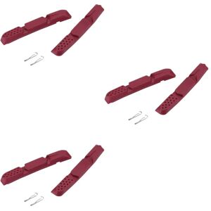 3X Jagwire Brake Block Mountain Pro Wet Compound Inserts Red