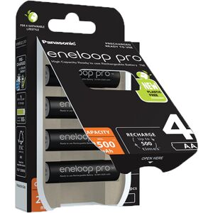 Panasonic Eneloop Pro AA 2500mAh Rechargeable Batteries   4 Pack