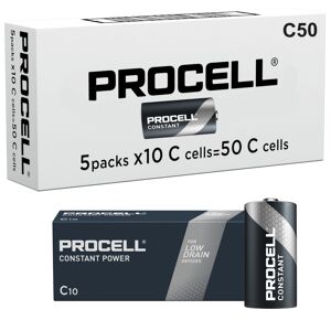 Duracell Procell Constant C LR14 PC1400 Batteries   Bulk Box of 50