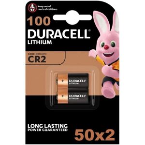 Box of 100 x Duracell CR2 DLCR2 DL-CR2 3v Lithium Batteries