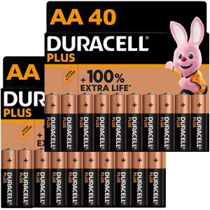 Duracell Plus AA Batteries Box of 40 Bulk Pack MN1500 LR6 Duralock