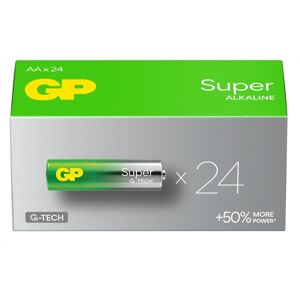 GP Batteries GP Super G-Tech AA Alkaline Batteries LR6 15A Bulk Box of 24