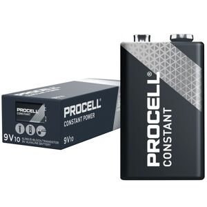 Duracell Procell Constant 9V Batteries PP3 6LR61   Bulk Box of 10