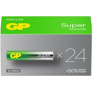 GP Batteries GP Super G-Tech AAA Alkaline Batteries LR03 24A Bulk Box of 24