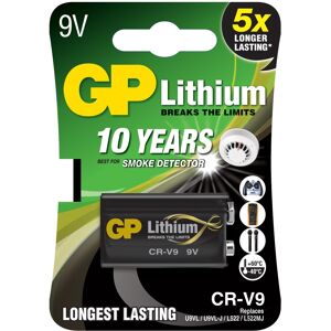 GP Batteries GP 9V Lithium Battery CR-V9 PP3 CRV9 Batteries