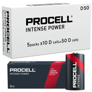 Duracell Procell Intense D LR20 PX1300 Batteries   Box of 50