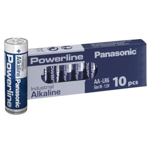 10 x Panasonic Powerline AA LR6AD Industrial Alkaline Batteries
