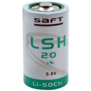 Saft LSH20 Lithium Battery 3.6V D Size Li-SOCl2 LSH-20