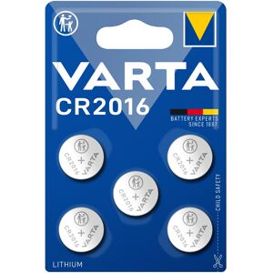 Varta CR2016 3V Lithium Batteries 5-Pack