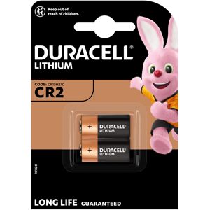 Pack of 2 x Duracell CR2 DLCR2 DL-CR2 3v Lithium Batteries