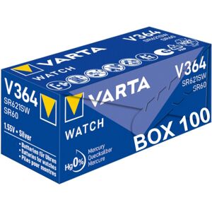 Wholesale Watch Batteries 364 Varta SR621SW Box of 100 Wholesale Watch Batteries 364 Varta SR621SW Box of 100